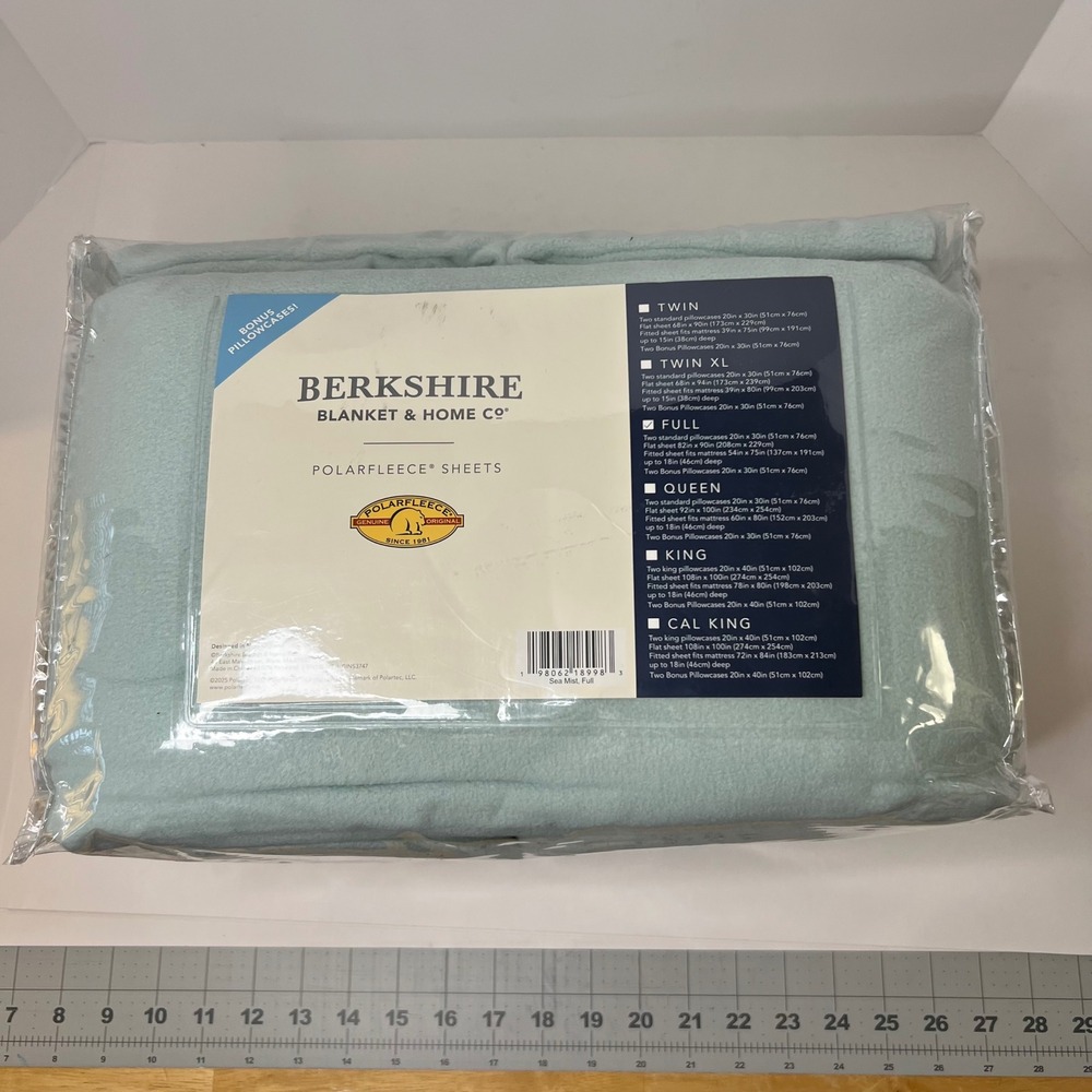 Berkshire Blanket & Home Co Full Size Sea Mist 2 xtra Pillowcases